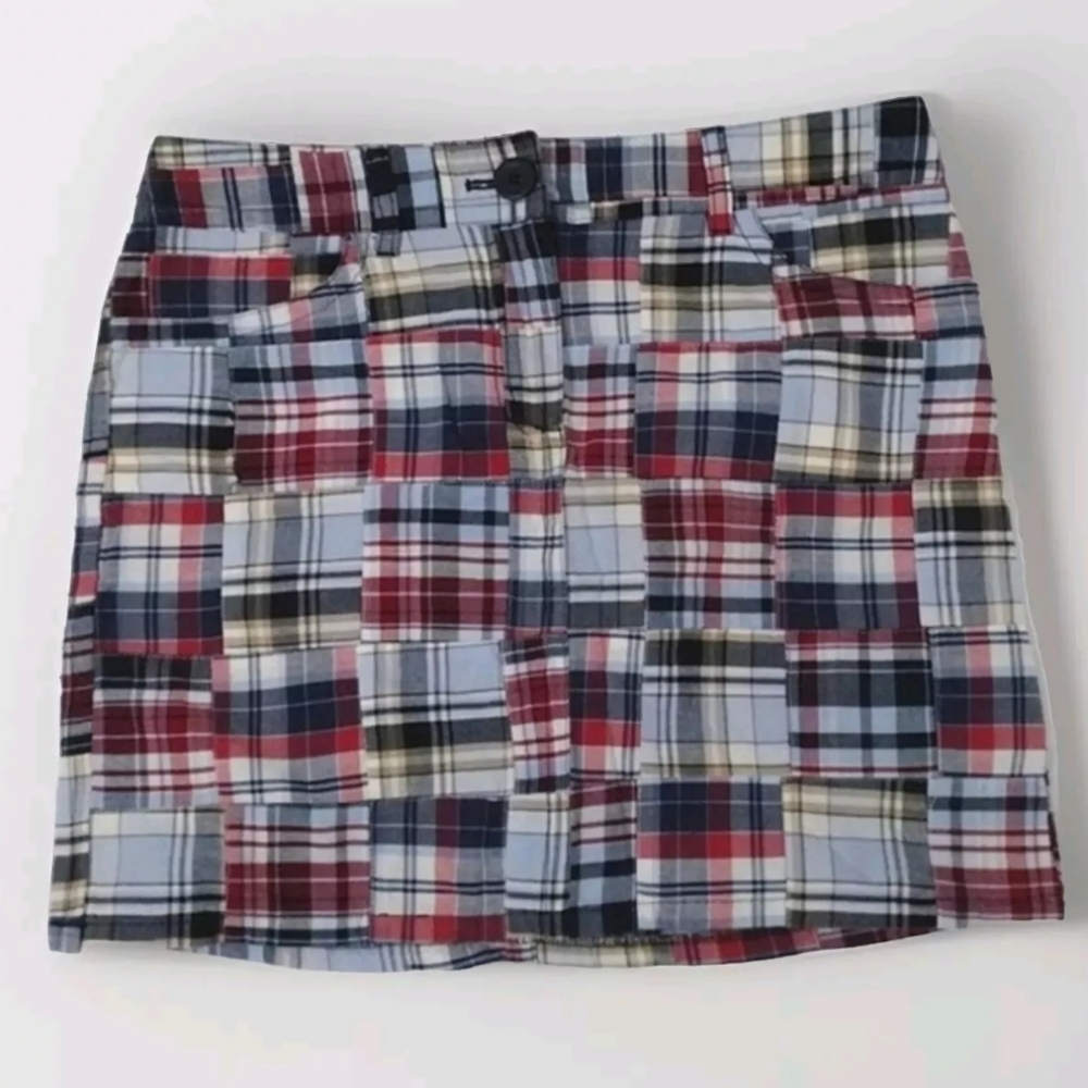 Ann Taylor LOFT Plaid Mini Skirt Women’s Size 6 Multicolor Preppy Casual